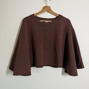Lululemon LA Oversized Pullover Cape Size XL XXL Brown Neutral Soft Minimalist
